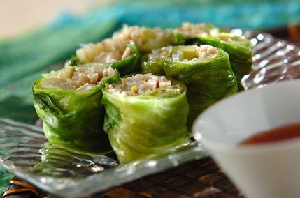外葉も活用！レタス生春巻き
