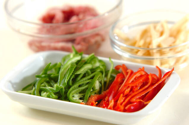 牛肉入り焼きそばの作り方の手順1