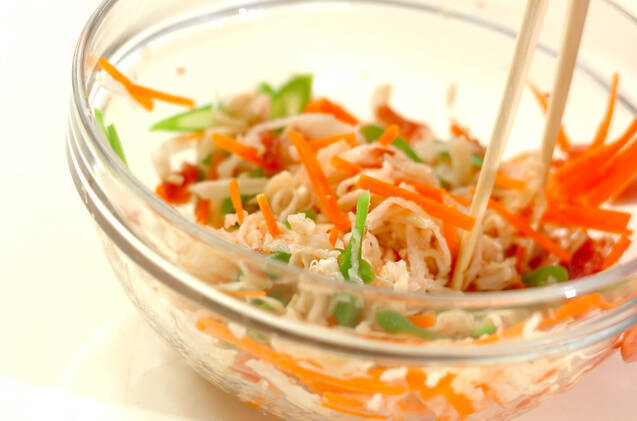 切干し大根の梅甘酢和えの作り方の手順6