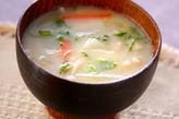 大根とお餅の白みそ汁