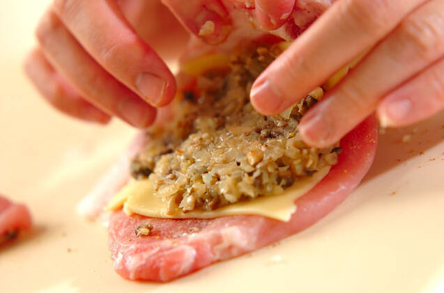 具だくさんチーズポークカツの作り方の手順7