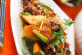 カボチャのピリ辛炒め