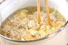 エノキとソラ豆のかき卵汁の作り方の手順6