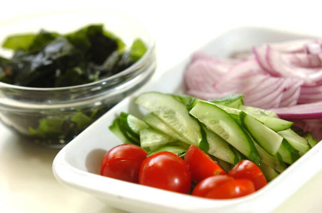 残り野菜のサッパリ冷やしスープの作り方の手順1