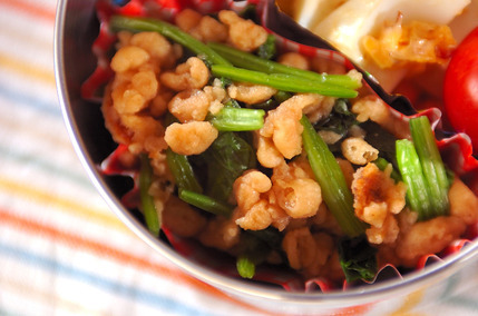 ホウレン草と天かすのお浸し