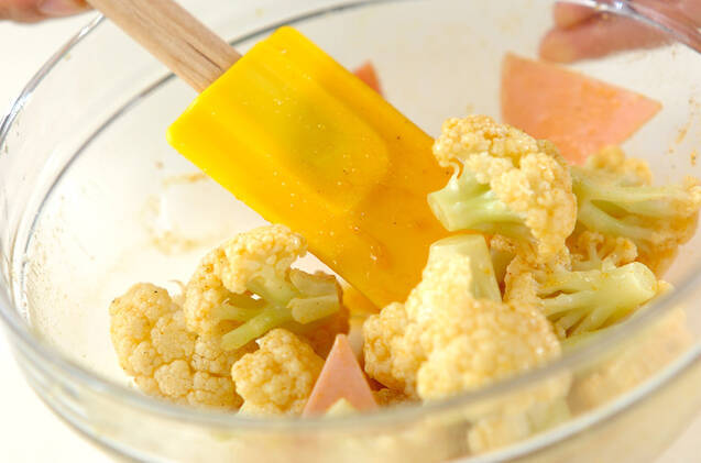 カリフラワーのカレーサラダの作り方の手順5