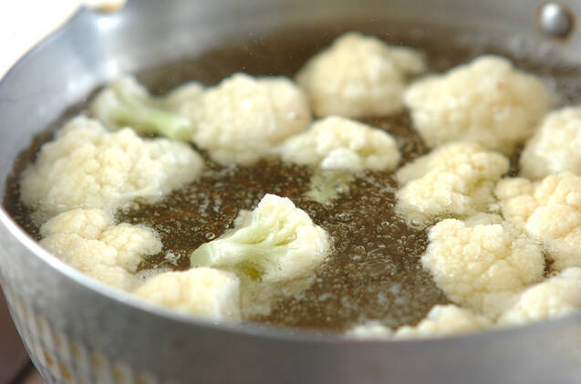 カリフラワーのカレーサラダの作り方の手順4