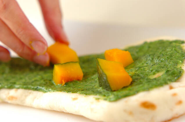 ナンでチーズピザの作り方の手順7