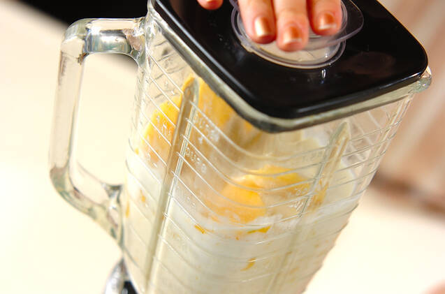 チーズxマンゴージュースの作り方の手順2