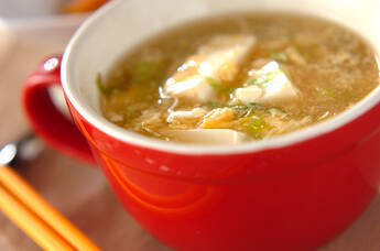 豆腐のヘルシースープ
