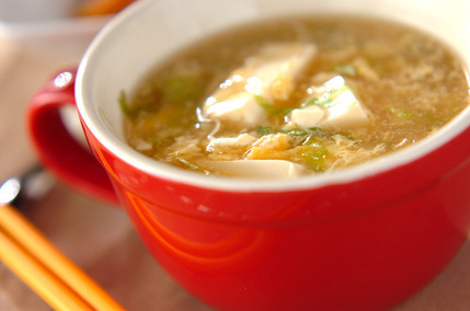 豆腐のヘルシースープ