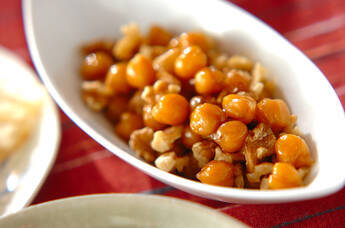 ヒヨコ豆のメープル煮