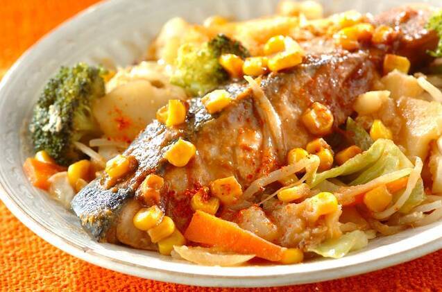 鮭ジャガのチャンチャン焼き風