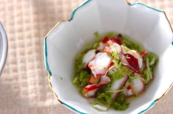 タコのみどり酢和え　