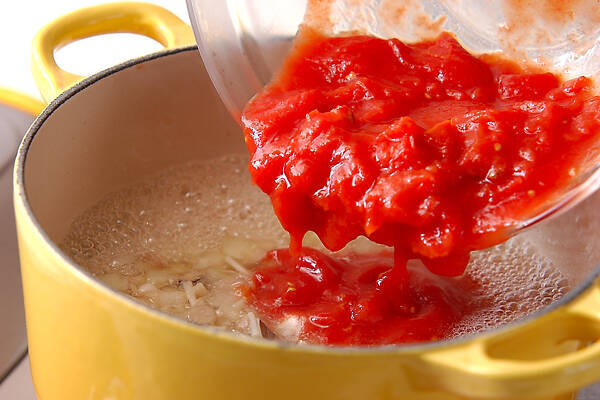 チキントマト雑炊の作り方の手順8