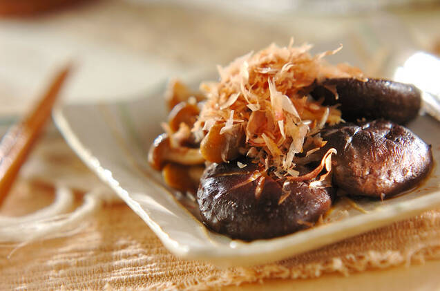 キノコのバターしょうゆ炒め