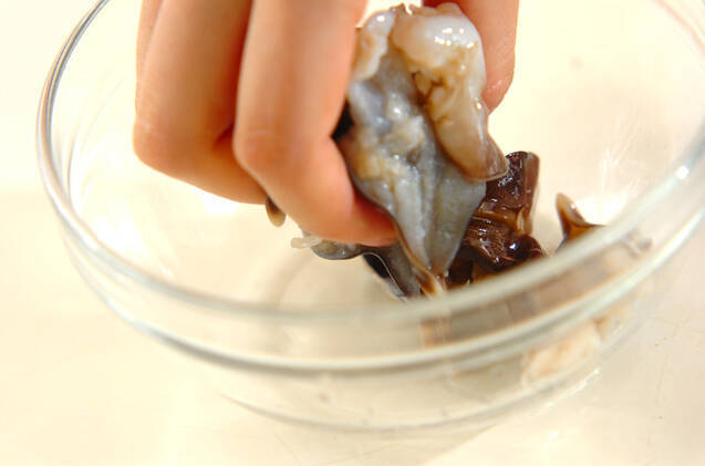 貝のぬたの作り方の手順1