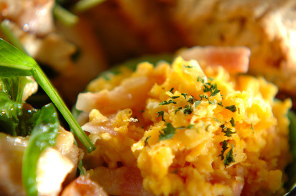 クリームコーンのスクランブルエッグ