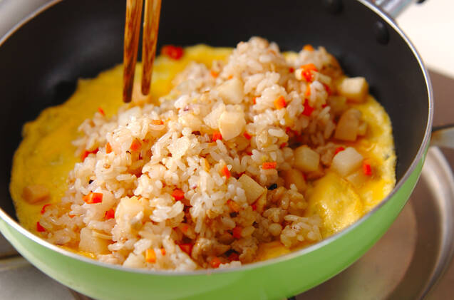 和風オムライスの作り方の手順10