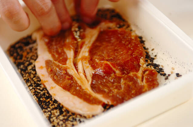 豚のゴマ焼きの作り方の手順2