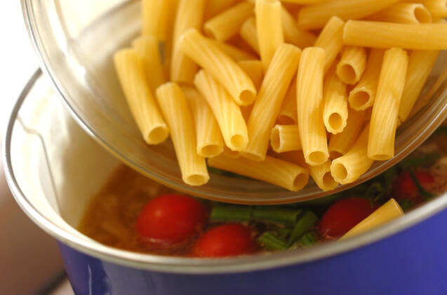 カボチャのパスタ入りミネストローネの作り方の手順10