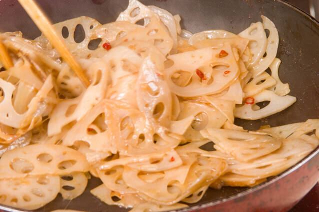 きんぴらレンコンの作り方の手順3