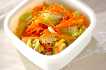 キャベツマスタード風味