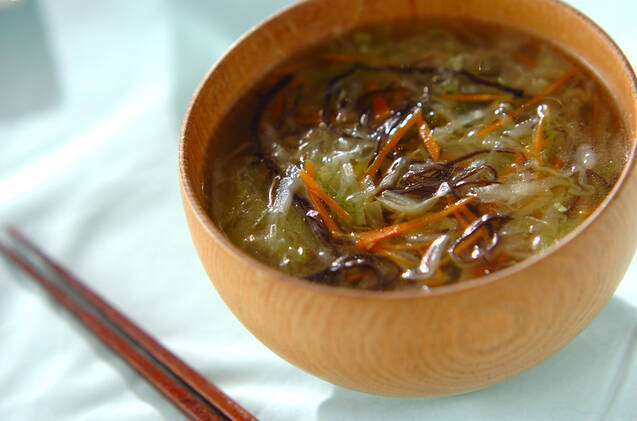 食物繊維たっぷり中華風スープ