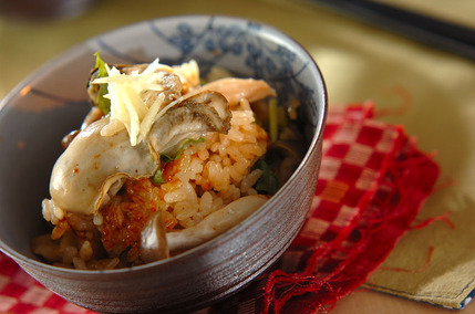 プリプリ食感！カキご飯