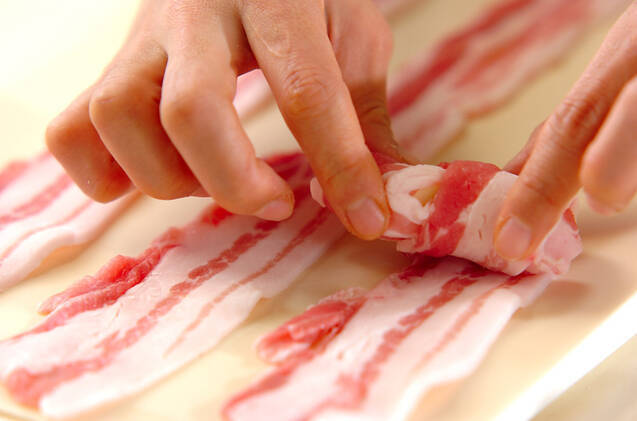 豚肉チーズのキムチスープの作り方の手順1