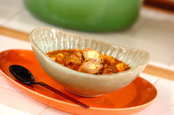 豚肉チーズのキムチスープ