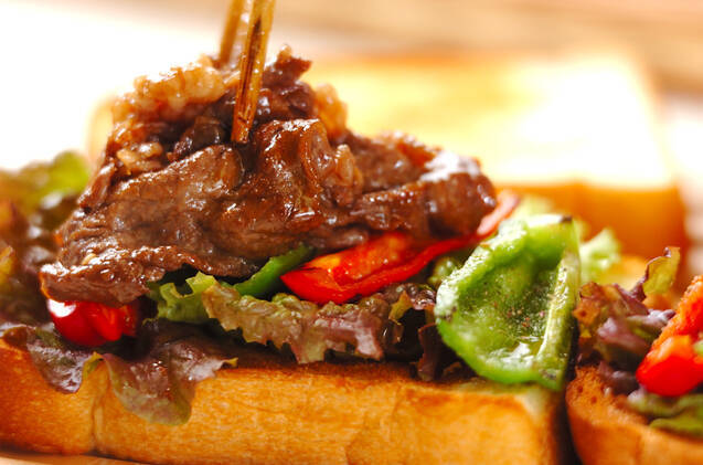 焼き肉サンドの作り方の手順8
