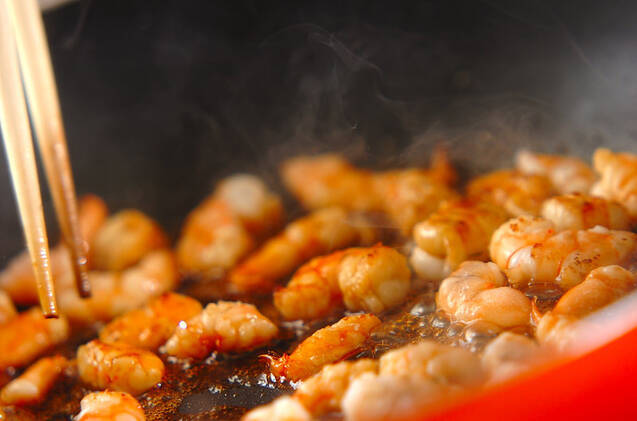 エビチャーハンの作り方の手順7