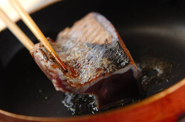 カツオのたたきサラダの作り方の手順6