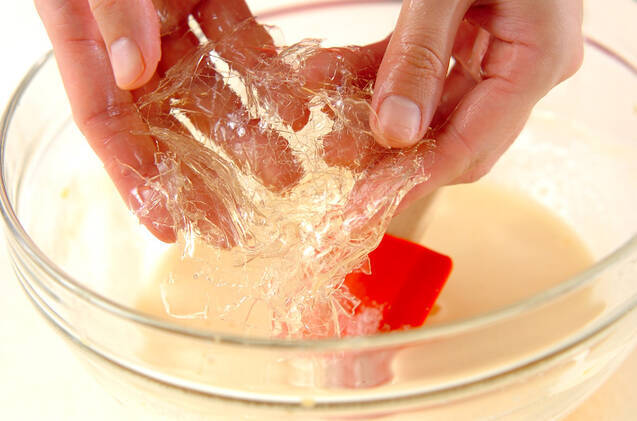 オレンジのムースの作り方の手順4