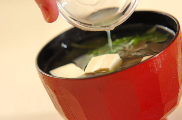 豆腐のお吸い物の作り方の手順5
