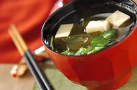 もずくと豆腐のお吸い物のレシピ 作り方 E レシピ 料理のプロが作る簡単レシピ