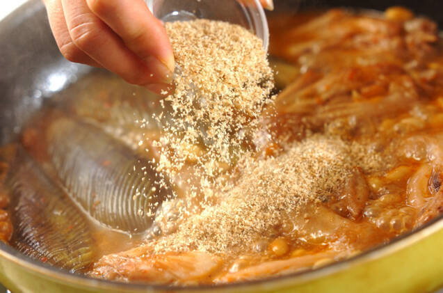 手羽先と大豆の煮物の作り方の手順9