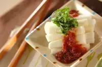 長芋の梅肉ソースがけ