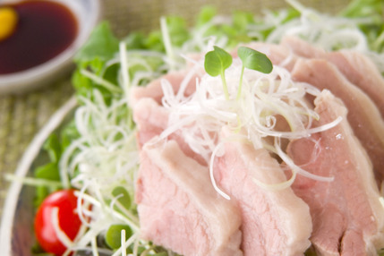 ゆで豚・からしじょうゆ