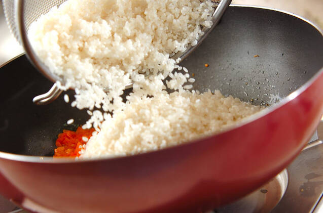 ニンジンピラフの作り方の手順3