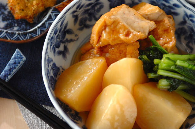 味がしみてる！厚揚げとカブのとろみ煮