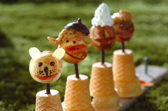 ホットケーキミックスとたこ焼き器で簡単!スマイルケーキ by 横田 真未さん