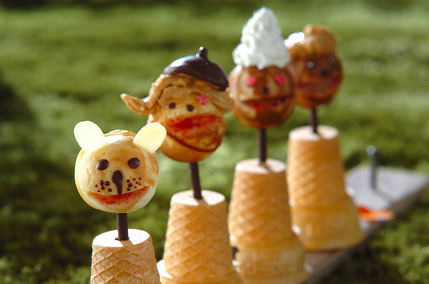 ホットケーキミックスとたこ焼き器で簡単！スマイルケーキ  by  横田 真未さん