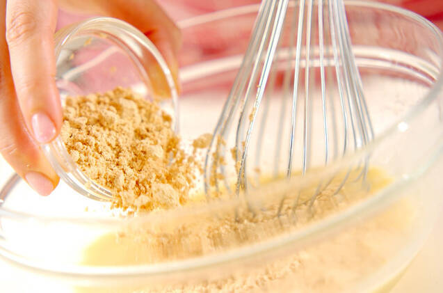 きな粉蒸しパンの作り方の手順2