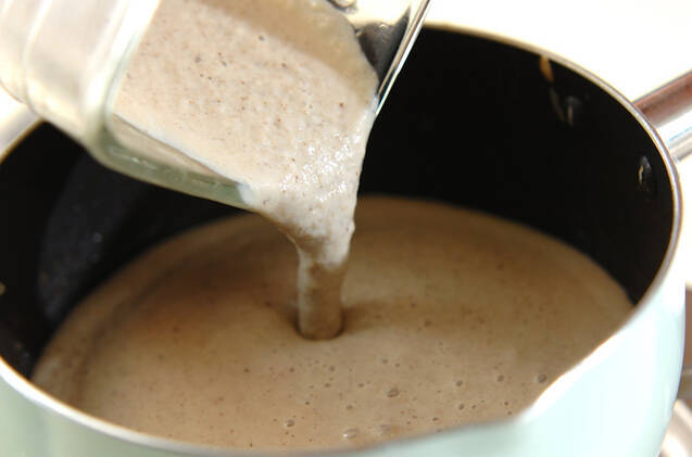 冷凍キノコのポタージュスープの作り方の手順4