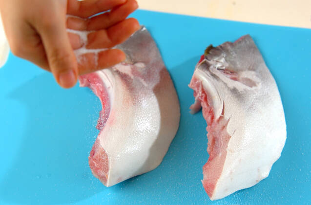 ブリカマの塩焼きの作り方の手順3