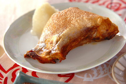 ブリカマの塩焼き