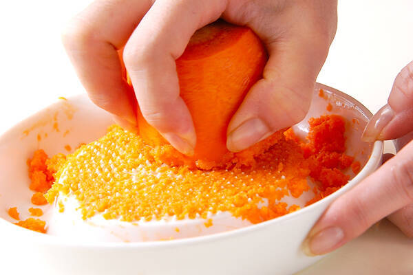 ニンジンご飯の作り方の手順2