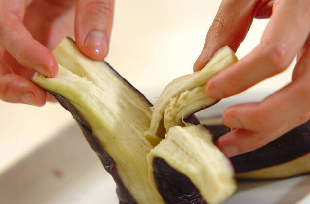 レンジ蒸しナスのマリネの作り方の手順3